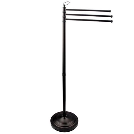 FURNORAMA Three Arm Free Standing Towel Stand - Oil Rubbed Bronze FU87801